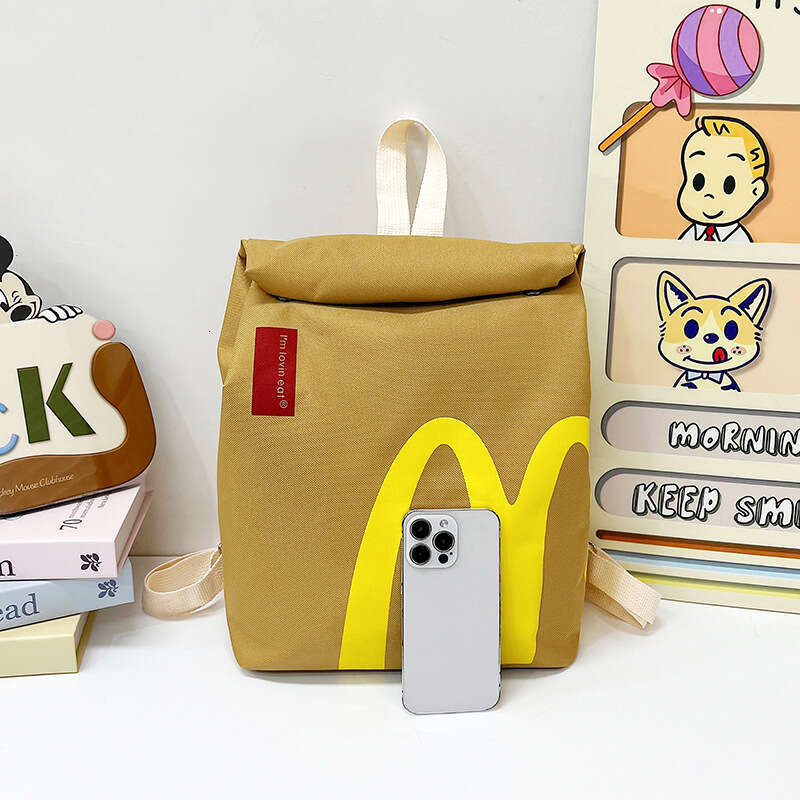 2024 Autumn/Winter New Trendy McDonald's Shoulder Students to Use in Class, Large Capacity Commuter Bag for Women