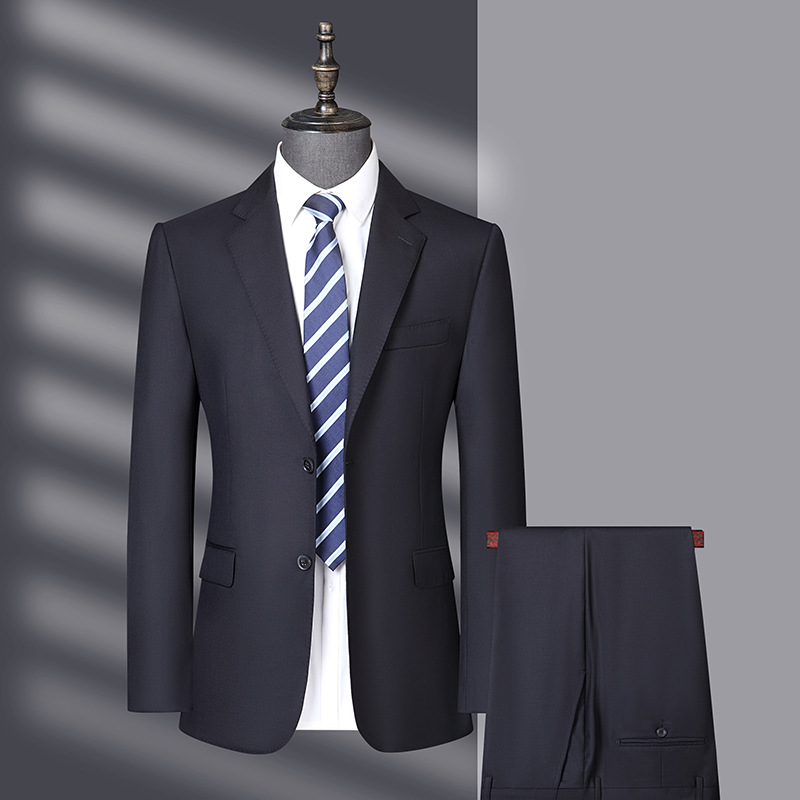 F980Suit for middle-aged men solid color men's business suit wedding suit suit
