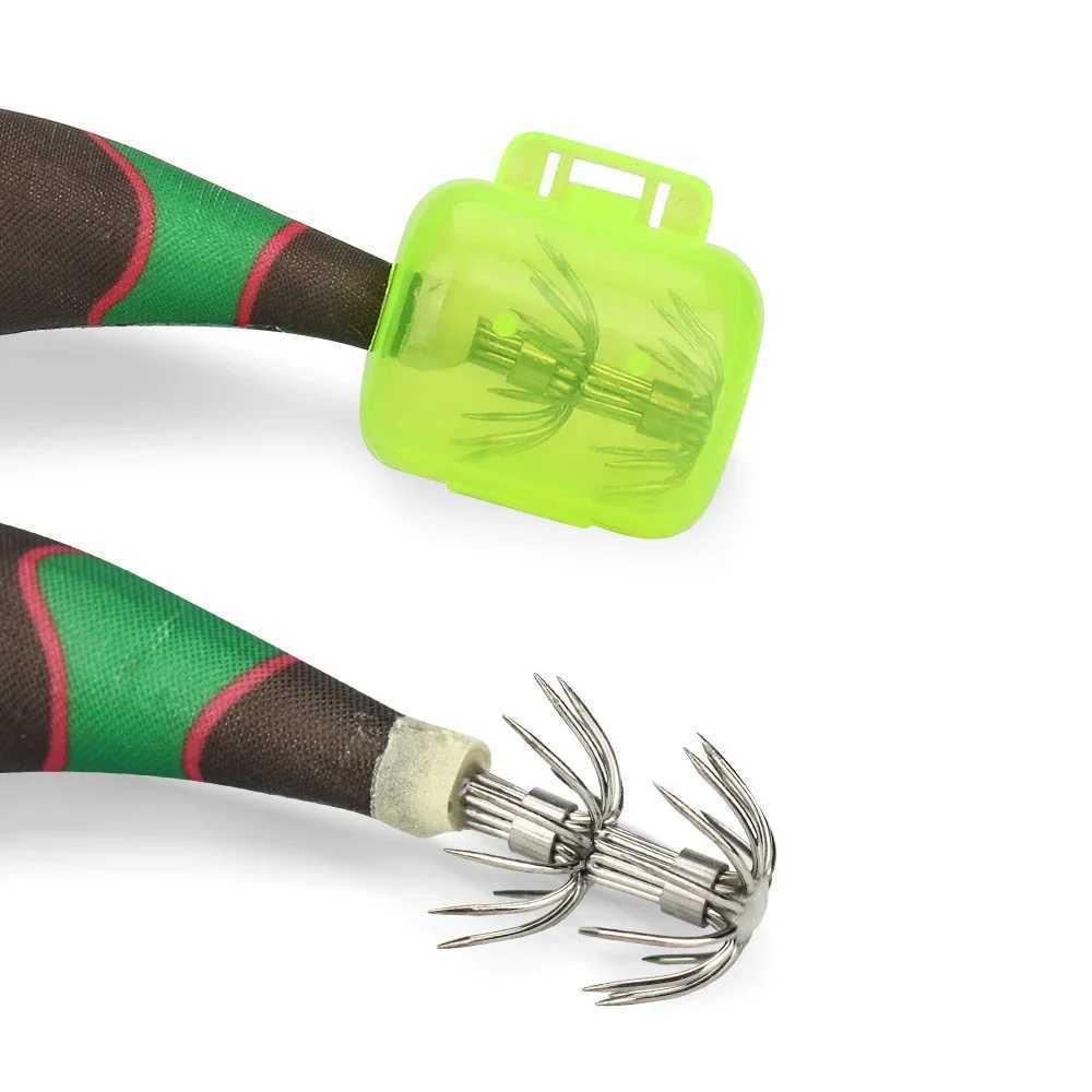 Luminous Wood Shrimp Fishing Lure Jig Sinker 3.5# Squid Hook Jigs Sea Octopus Cuttfish Shrimp Baits Lures Hard BaitXJ241128