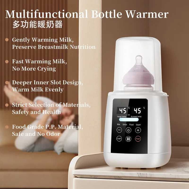 Bottle Warmers Sterilizers# Baby Bottle Warmer Sterilizer 6-in-1Multifuntion Breast Milk Warmer Accurate Temperature Control Baby Bottle Heater S24126
