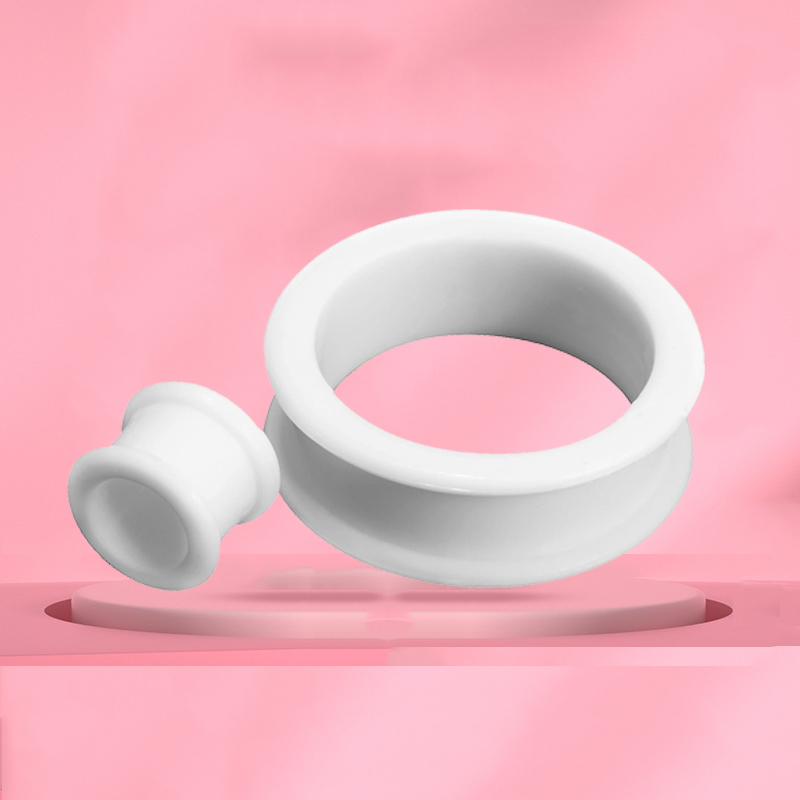 3-38mm Hollow Medical Silicone Flexible Double Flared Flesh Ear Tunnel Plugs Phimosis stretch ring Gauge Expander Stretchers Men 1pair or One for each