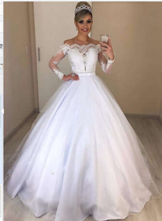 European and American One Shoulder V-neck Slim Puff Tail Wedding Lace Skirt 2024 New Casual Versatile Fashion Clothing