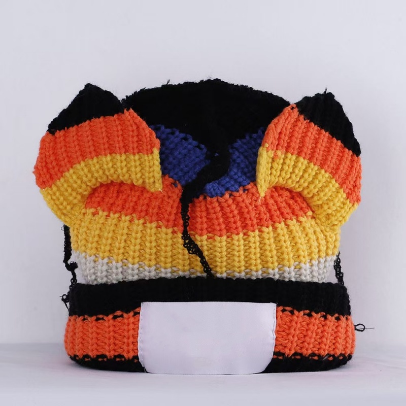 beanie hat luxury beanie winter hats designer beanie berretto bonnet cp Knitted Beanie Woolen Hat Chunky Knit Thick Warm Faux Fur Pom Beanies Hats Fem