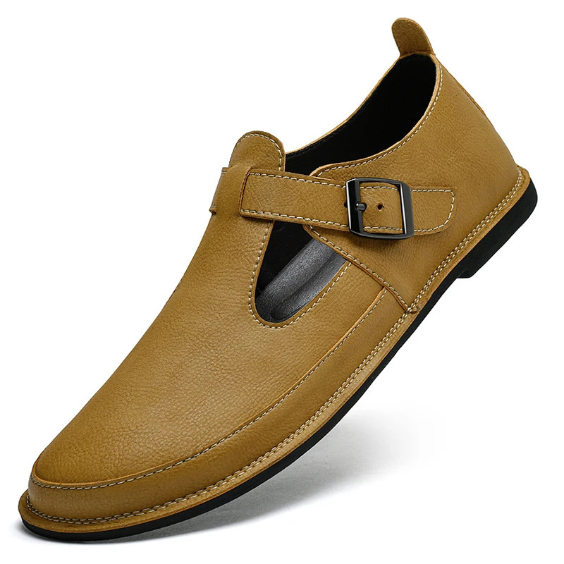 Arrival Men Stylish Loafers Slip on Boat Shoes Handmade Mens Casual Shoes Outdoor Male Genuine Leather Footwear 241206