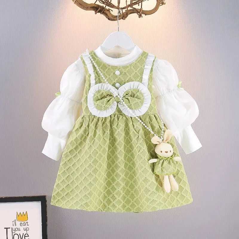 Baby Girls Dress Spring and Autumn New Little Girls Autumn Long sleeved Dress Childrens Princess DressXJ241206