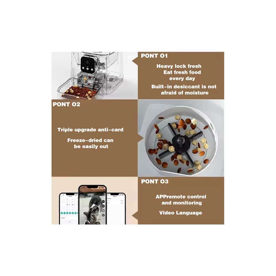 Dog Feeders New Slow Auto Dog Cat Smart Wifi Mobile Phone App Remote Control Microchip Automatic Pet Feeder With 7L H250218