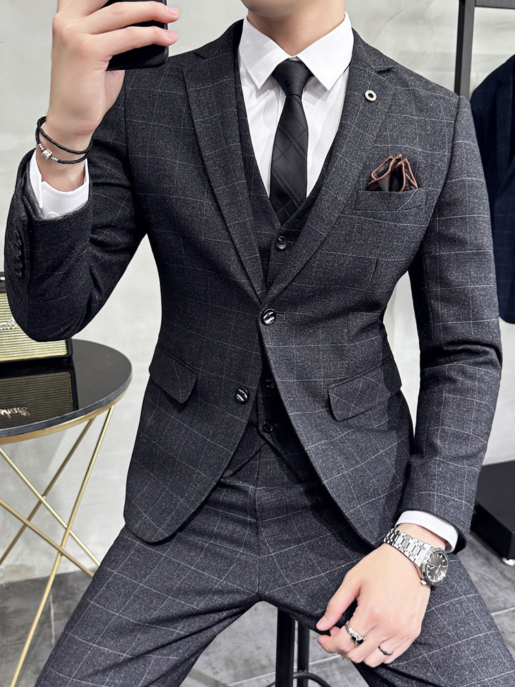 3559 professional formal wear, groomsmen, groom, wedding suit, full set of business formal jacke