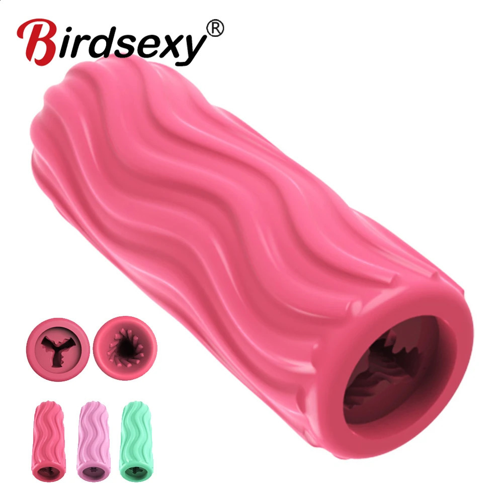 Soft Vaginal Masturbator Cup For Male Foaming Realistic Penis Sucking Masturbator pocket Blowbot Toys Sexy Toys For Adult 241205