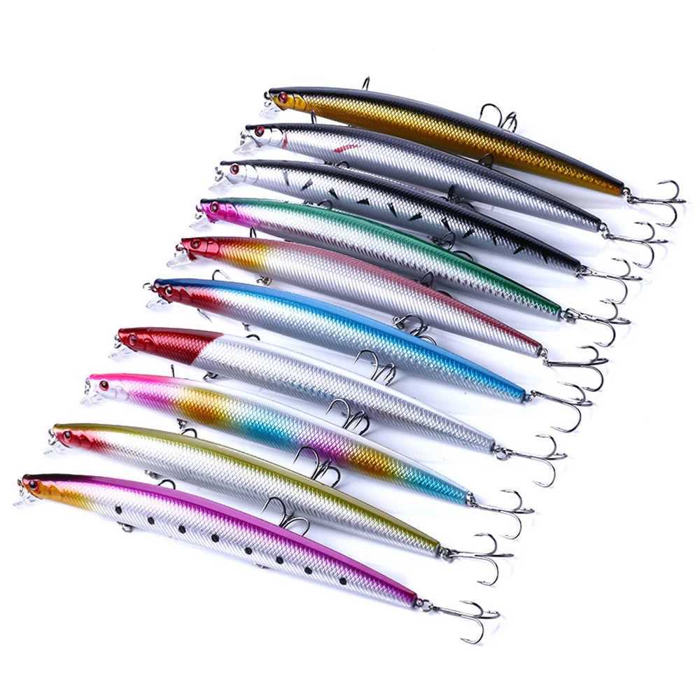 10PCS/Lot Minnow 8g 9g 13.3g 26g Fishing Lure Floating HardBait Pesca Tack Jerkbait Swimbait Sinking Wobbr Artificial BaitXJ241128