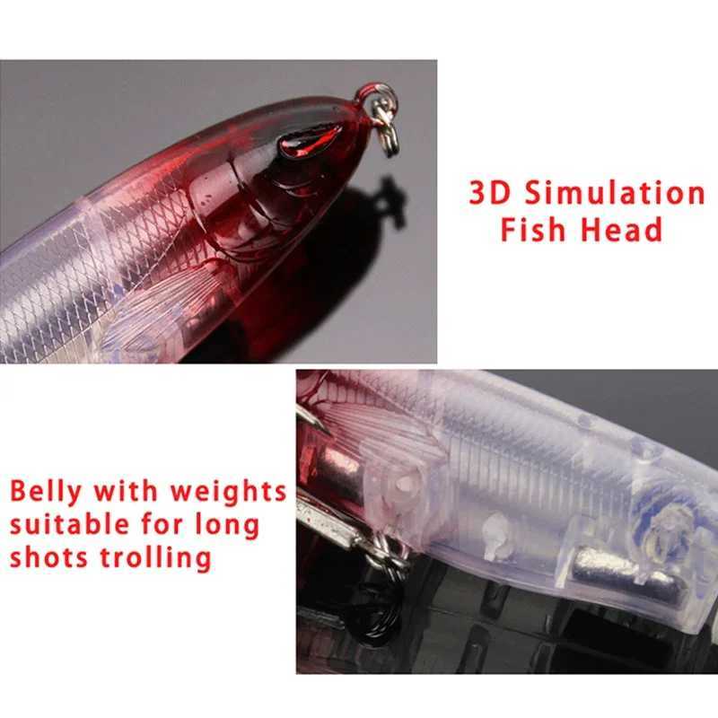 Whopper Plopper Popper Propelr Topwater Fishing Lures 13g Artificial Bait Hard Crankbait Wobbrs Rotating Tail Fishing TackXJ241128