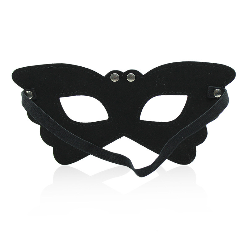 Foreign trade factory SM sex toys dance performance face mask, leather eye mask, alternative shading female butterfly eye accessories