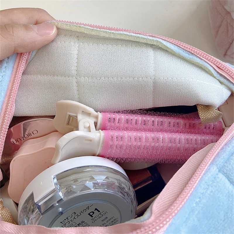Cute Plush Cosmetic Lipstick Brush Storage Bag Pencil Case Women Girls Makeup Handbags Wallet Organizer Pouch Pen Bag PencilcaseXJ241206