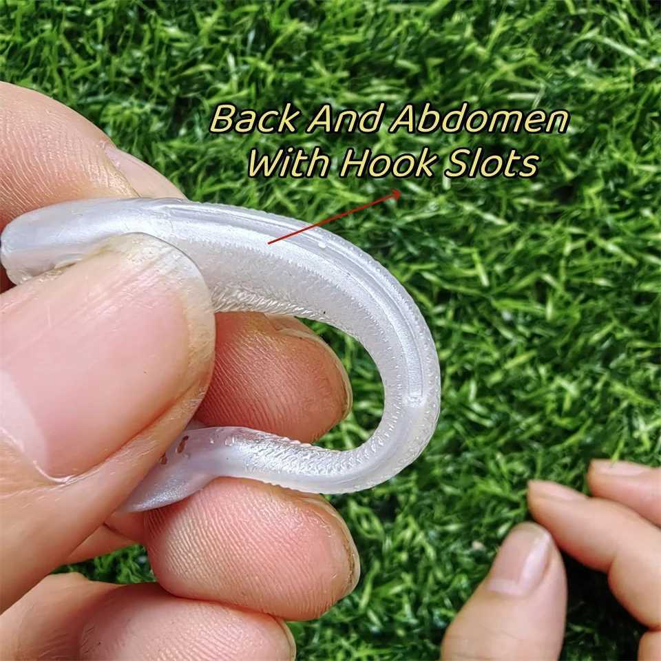 Swolfy 10pcs Soft Lures 60mm 2g T Tail Jigging Fishing Lures Wobbrs Bass Pike Aritificial Silicone Swimbait Lrre SoupXJ241128