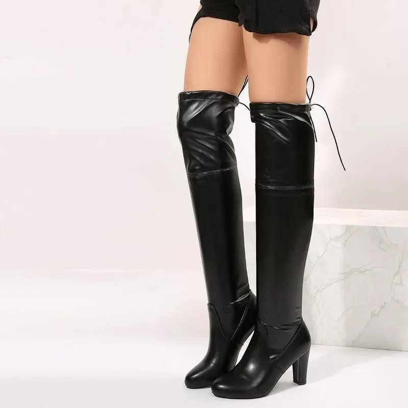 High Quality Size 44 Shoes for Wen Winter Sexy Pointed Toe Wens Over the knee Boots Heightening and Slimming High Heel Lg Boots T241206