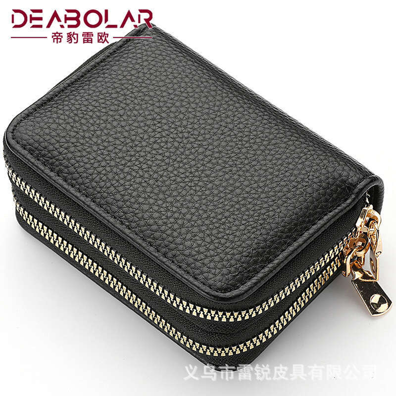 Multi Functional Wholesale New Accordion Bag Double-Layer Zipper Women's Wallet Large Capacity PU Card Holder Fashionable Quality Classic