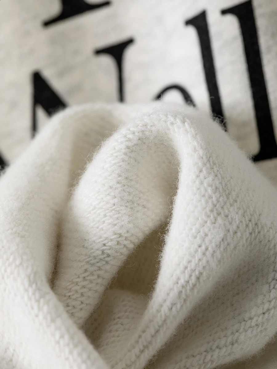 Letter Printed Sport Sweatshirts For Women Loose Casual Long Sleeve Hooded Sweatshirt Streetwear Fashion Pullover Tops 241203