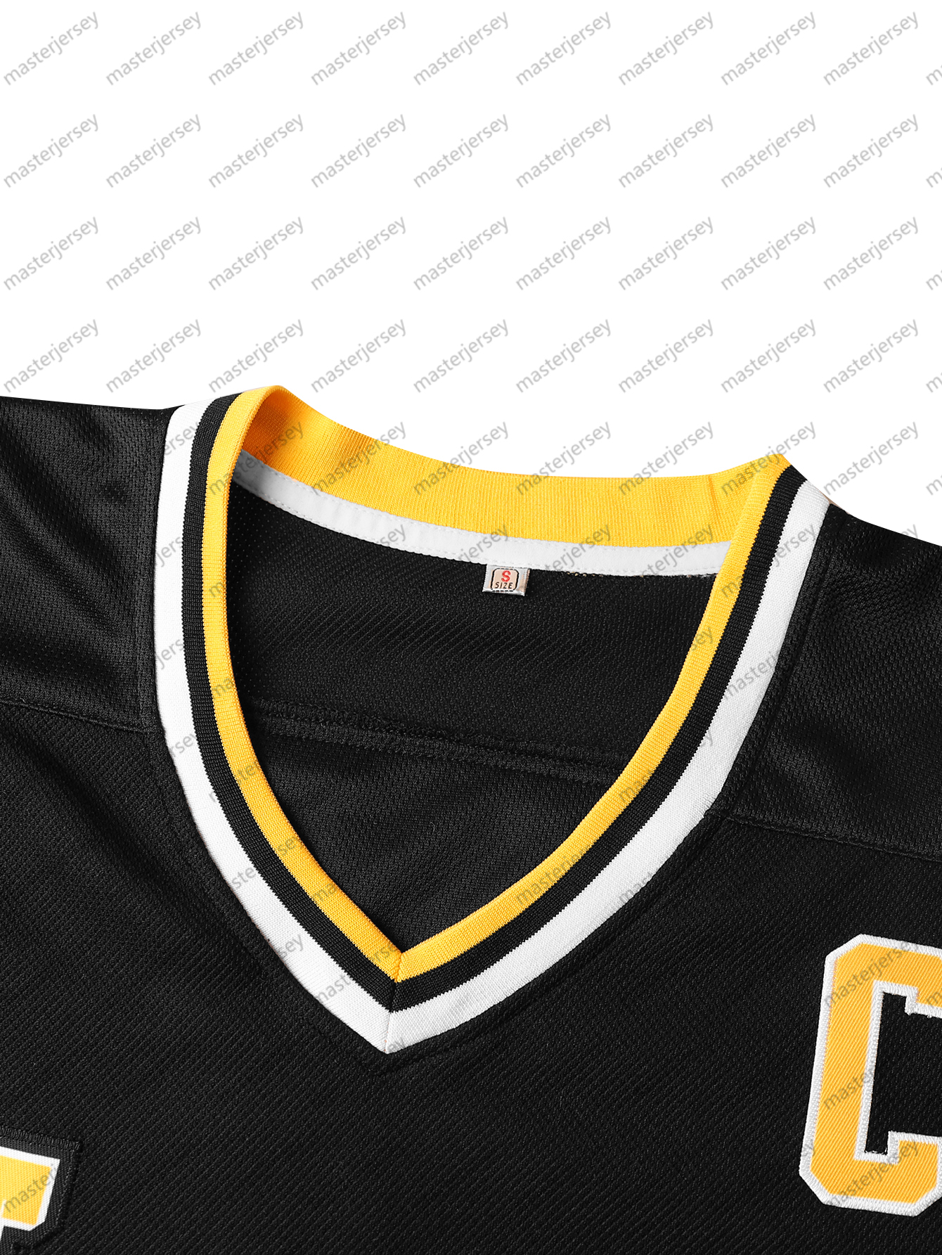 #66 LEMIEUX Men's Ice Hockey Jersey - V-Neck, Embroidered Letter & Number Design, Polyester, Machine Washable - Perfect for Sports & Casual Wear