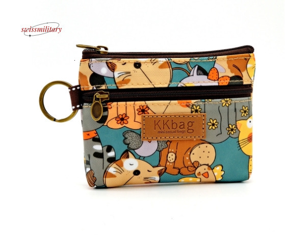 2024 new printed laminated cartoon coin purse, anti fouling and waterproof lipstick coin storage bag, women's bag, middle bag #6 swissmilitary