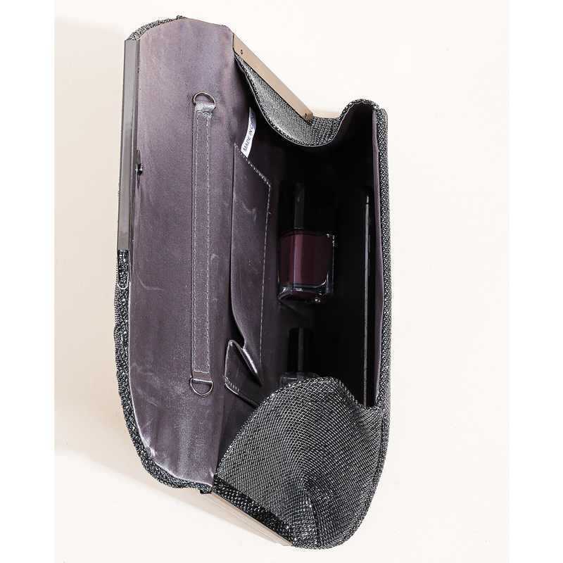 Clutch Bag Pleated High-end Hardware Banquet Bag Glitter Color Changing Party Dress Bag Socialite Princess Bride Bag 240920