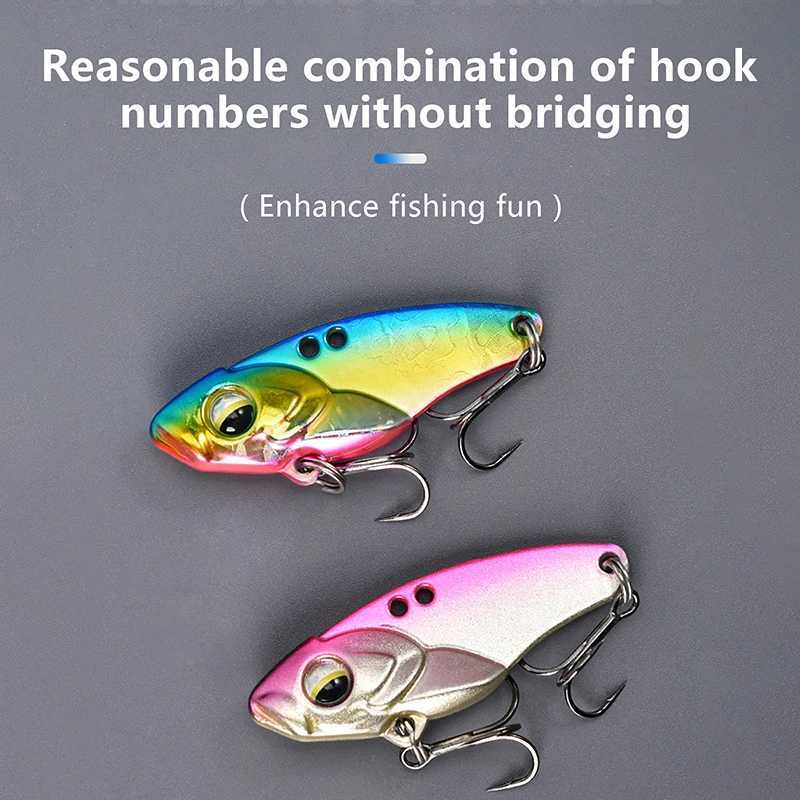 1pcs 3.5-15g Metal Spinner Fishing Bait VIB Spoon Fishing Lure Crankbait Bass Artificial Hard Baits Cicada VIB Fishing TackXJ241128
