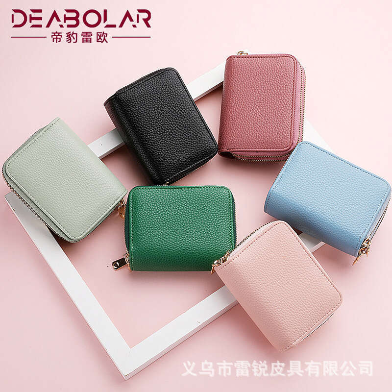 Multi Functional Wholesale New Accordion Bag Double-Layer Zipper Women's Wallet Large Capacity PU Card Holder Fashionable Quality Classic B2