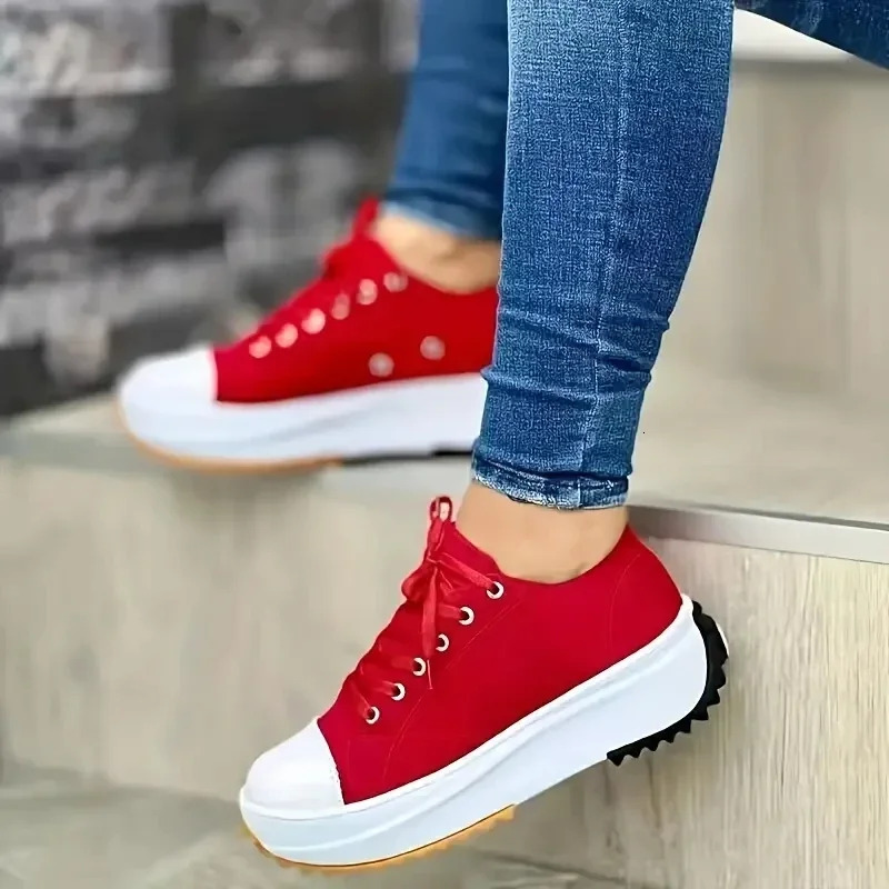 New casual sports shoes for women platform sports designer women s lace up tennis shoes trendy casual shoes