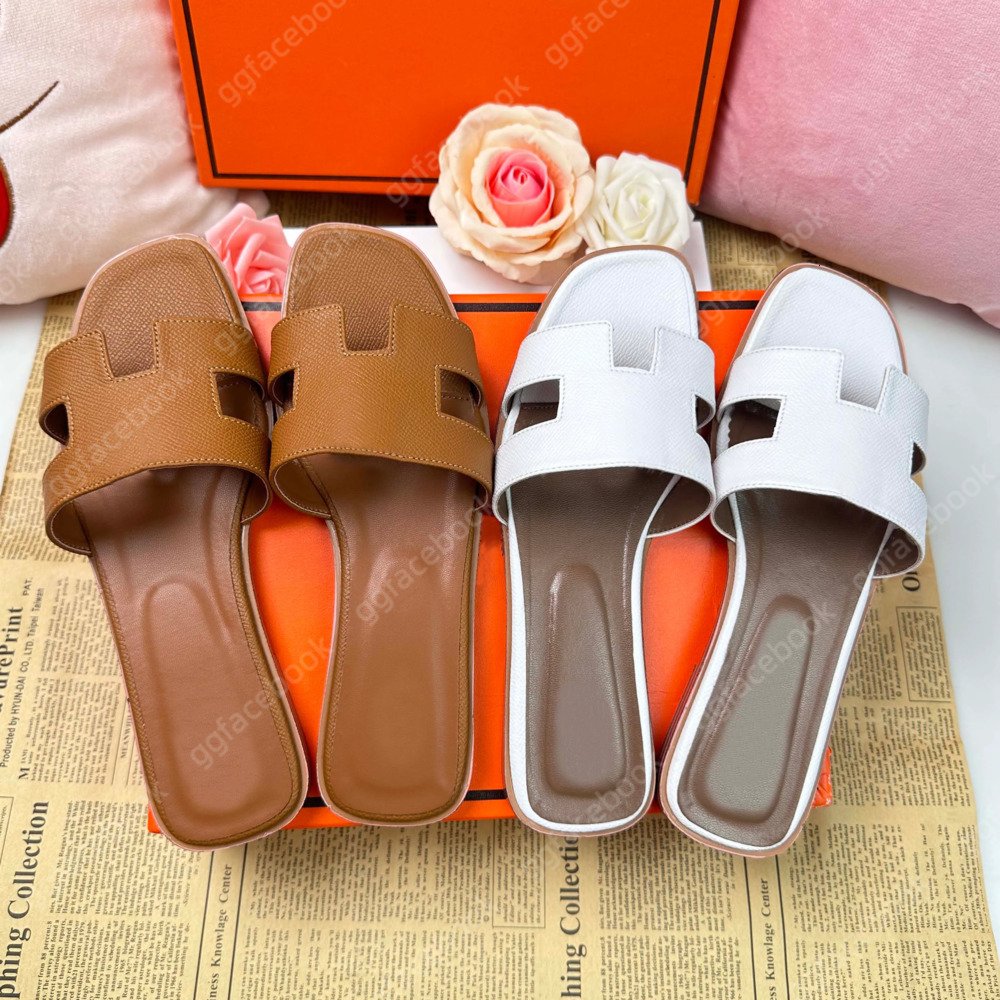 Designer slippers slides classic flat heel summer lazy fashion cartoon big head Rubber flip flops leather slippers womens shoes sexy sandals 01