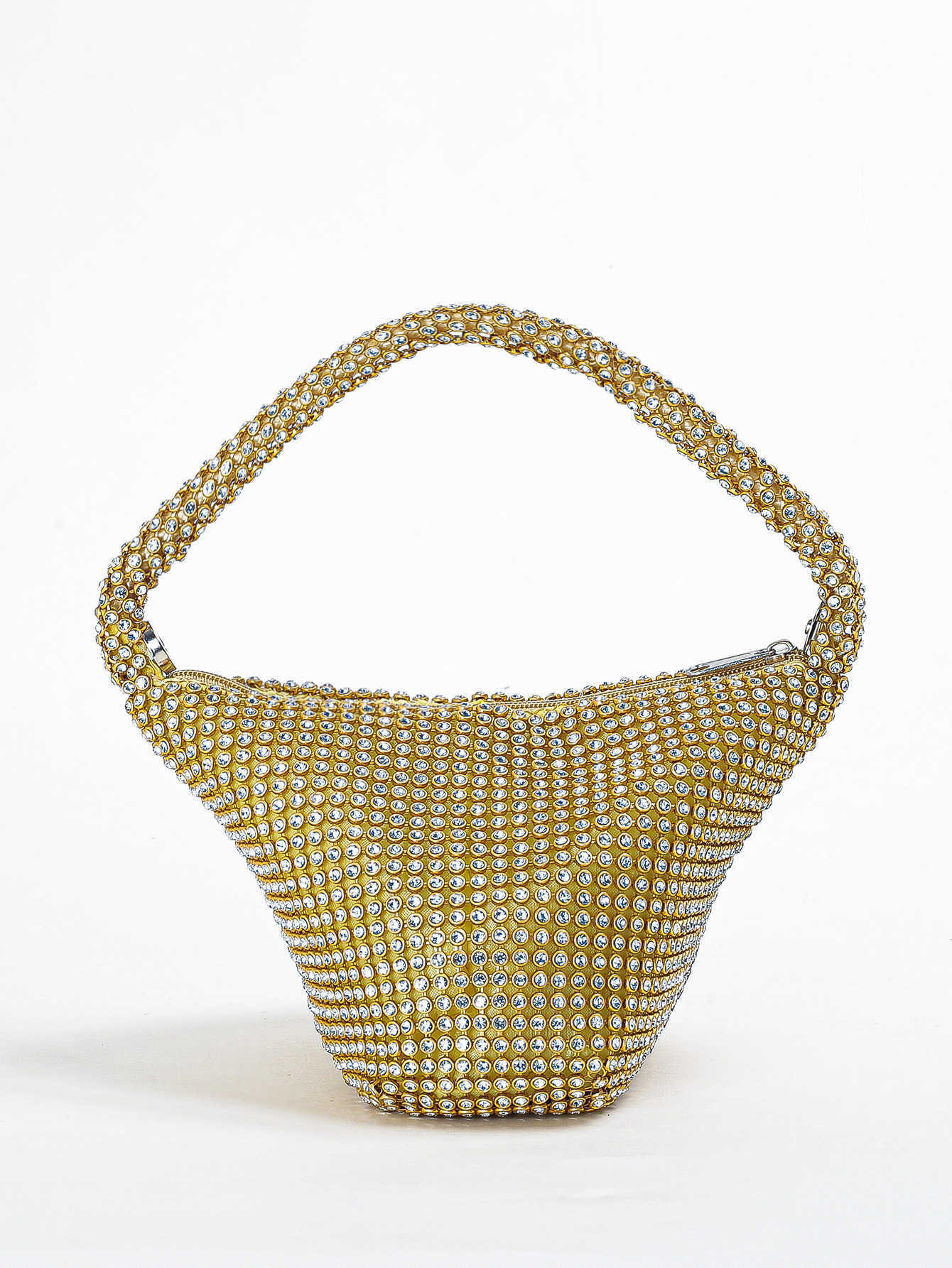 Clutch Bag High End Small Diamond Bag Socialite Handbag Full Diamond Triangular Handbag Cheongsam Dress Dinner Party Small Bag 240920