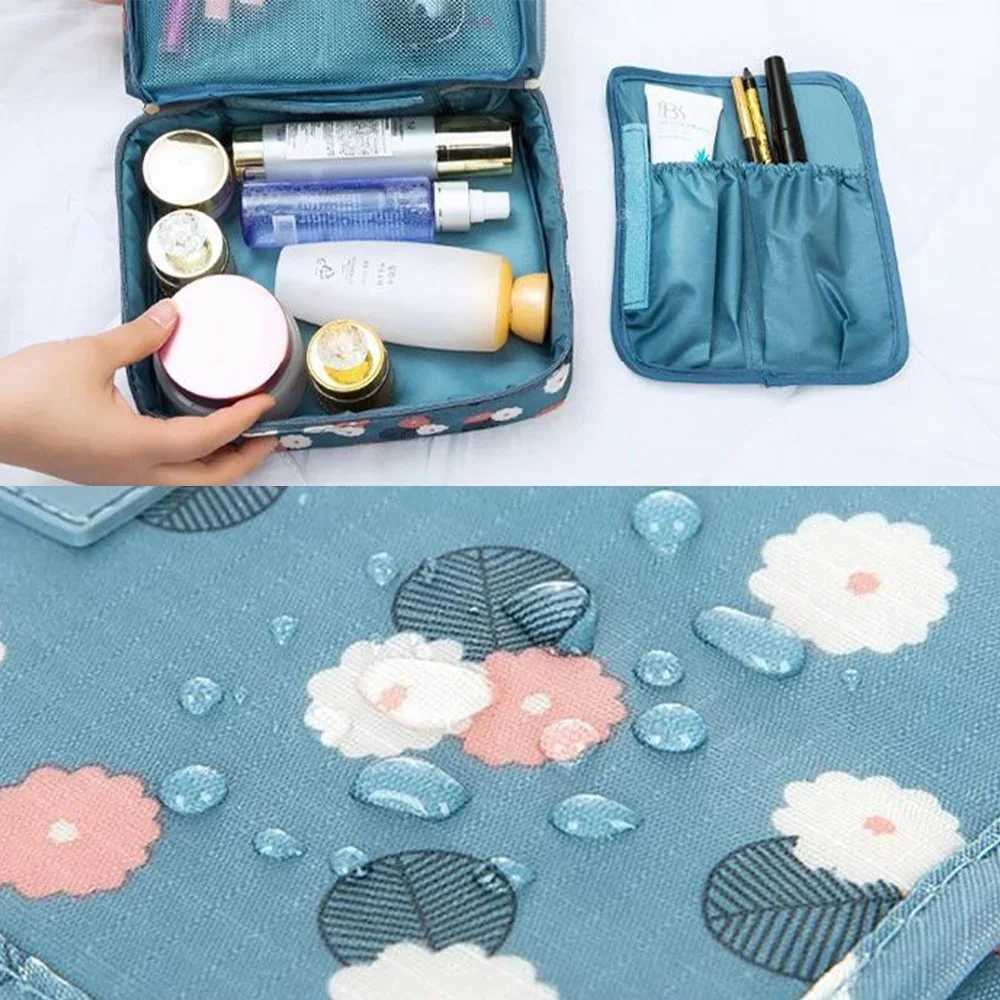 2023 Women Makeup Bag Toiletrys Organizer Cosmetic Bags Outdoor Travel Girl Persal Hygiene Waterproof Tote Beauty Make Up CaseXJ241206