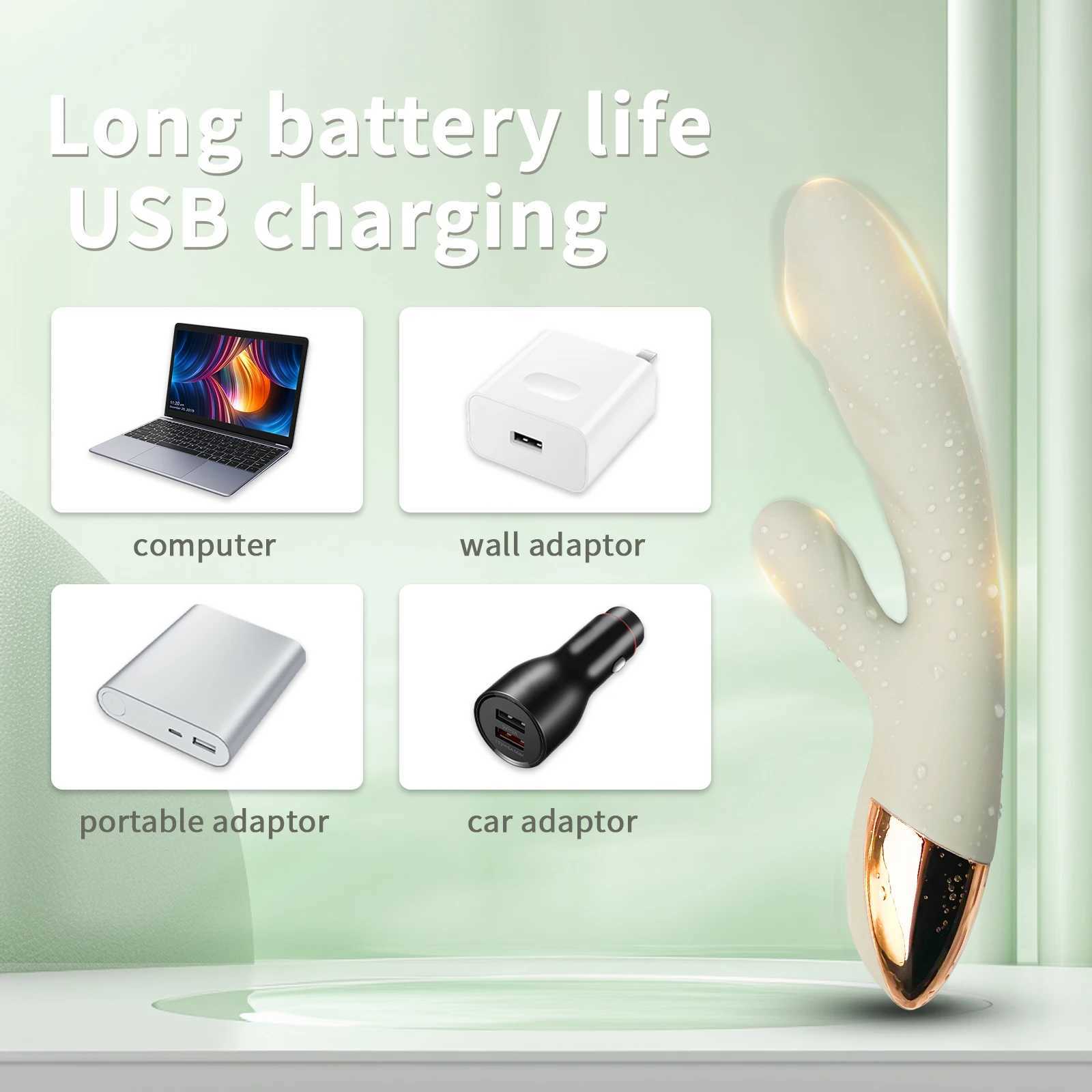 Wosilicone Clitoral Vagina Stimulation Vibrator Girls Heating Rabbit Vibrator G Spot Massager Adults Sex ToysXJ241206