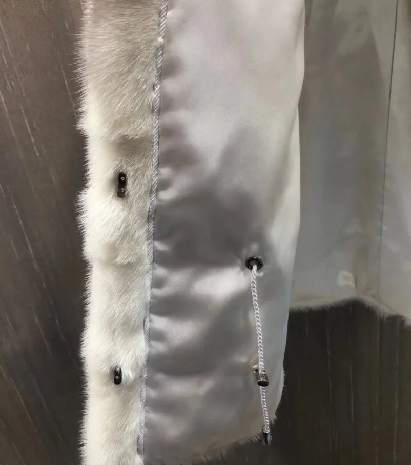 Natural mink coat custom length winter 241202