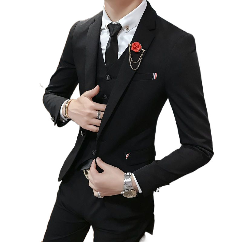 X1120Slim Korean professional small suit handsome groom best man wedding dress