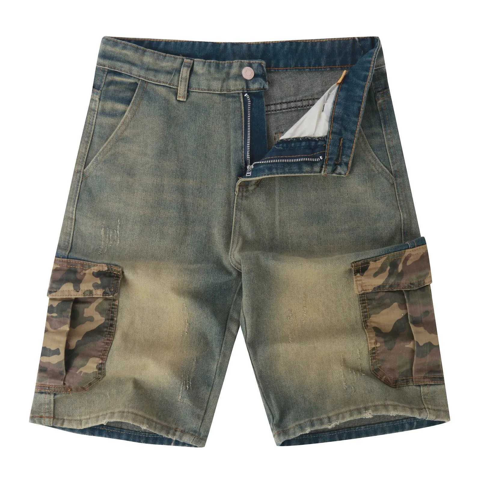 Cargo Shorts MenS Shorts Casual Denim Shorts With Pockets Plus Size Ropa De Hombre Trousers Pants For Men Plus SizeXJ241206