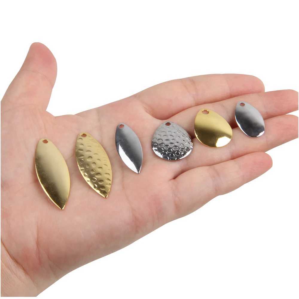 18Pcs Spinner Blades Fishing Lure Colorado Spinner Blades for DIY Spinneaits Walye Rig Trout Salmon Bass FishingXJ241128