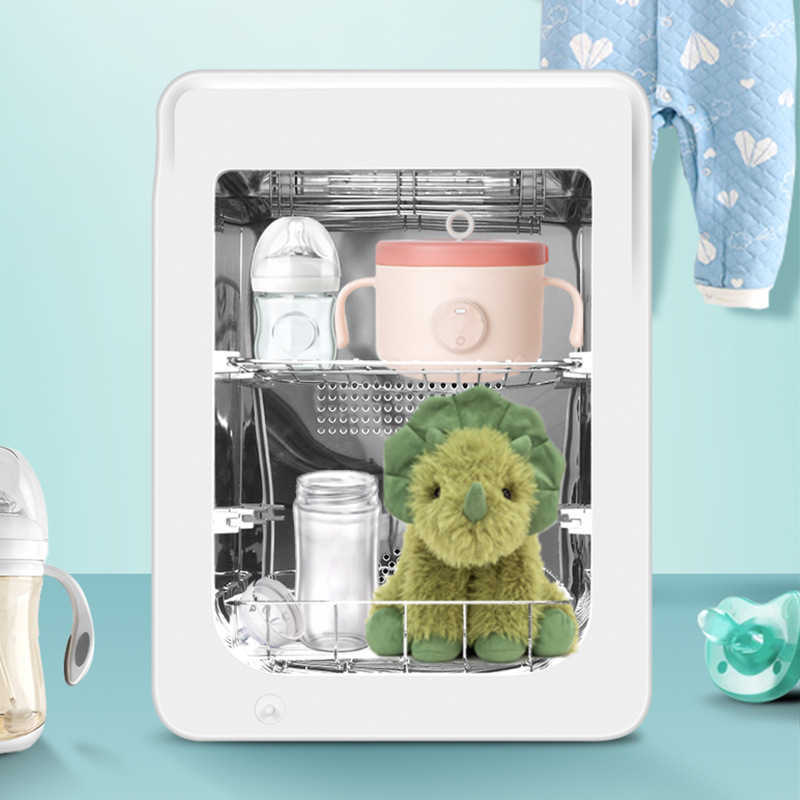 Bottle Warmers Sterilizers# Bottle disinfection cabinet dryer milk warmer three in one intelligent UV sterilization and disinfection baby sterilizer p