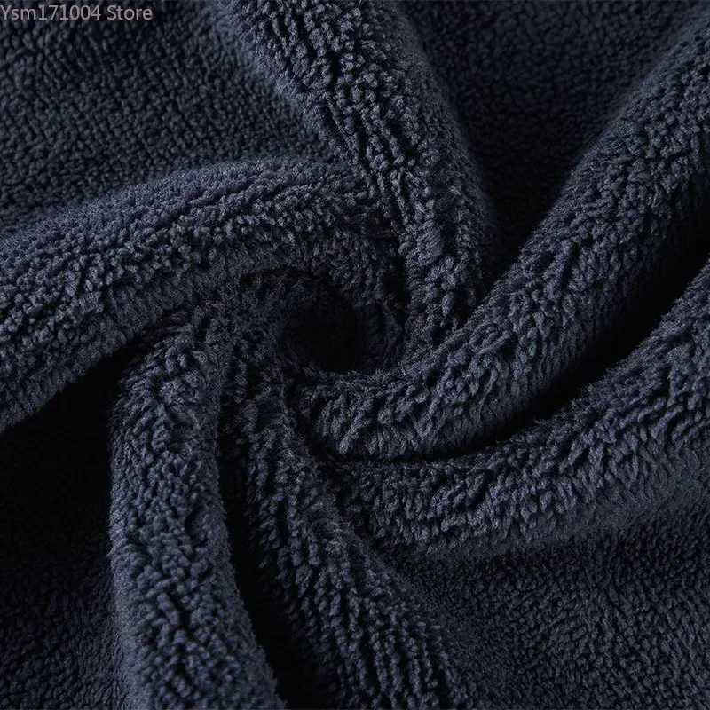 Winter Men Coat 5XL Mens Polar Fleece Jacket High-quality Male Solid Color Stand Collar Plush Thicken Warm Jackets Men ClothingXJ241206