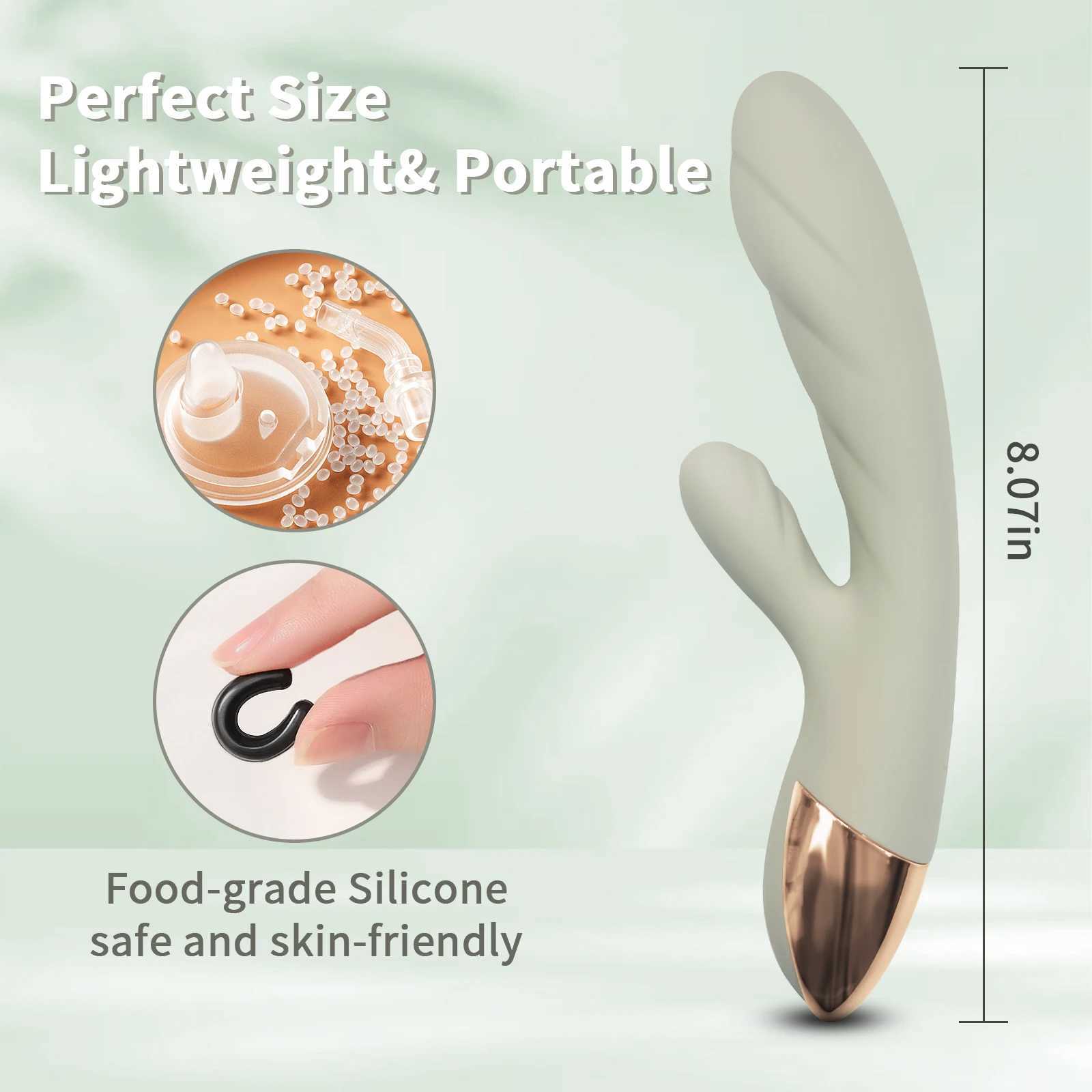 Wosilicone Clitoral Vagina Stimulation Vibrator Girls Heating Rabbit Vibrator G Spot Massager Adults Sex ToysXJ241206