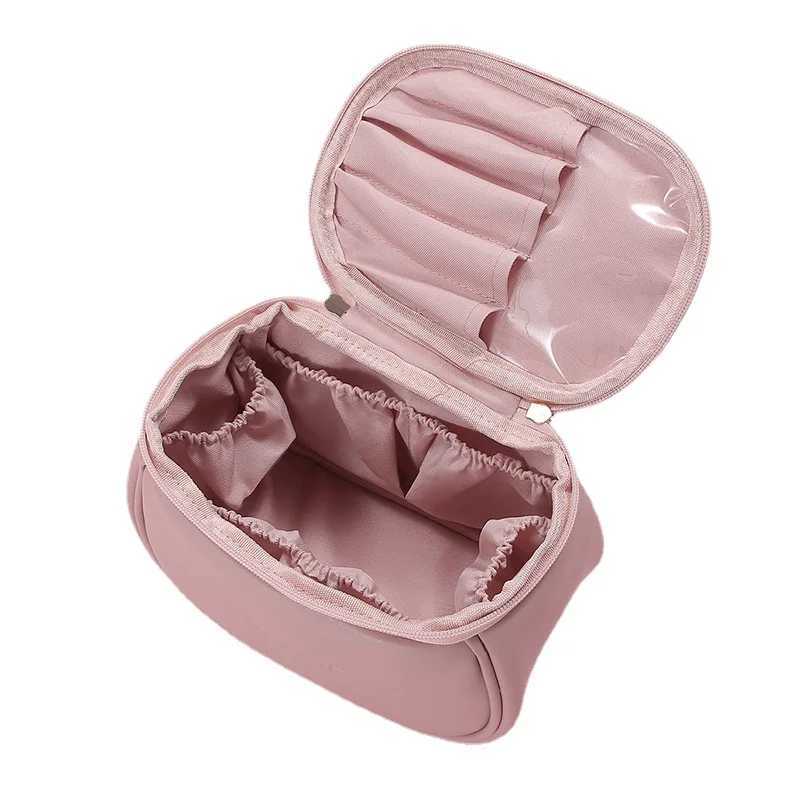 Cute PU Makeup Bag For Women Toiletries Organizer Waterproof Travel Make Up Pouch Female Large Capacity Portable Cosmetic CaseXJ241206
