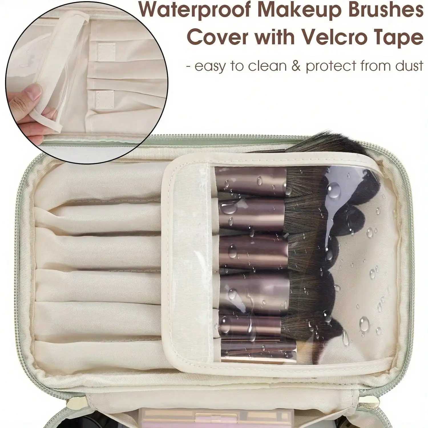 Wandering Nature Makeup Bag Travel Make Up Organizer Cosmetic Brush Bags Case for WomenXJ241206