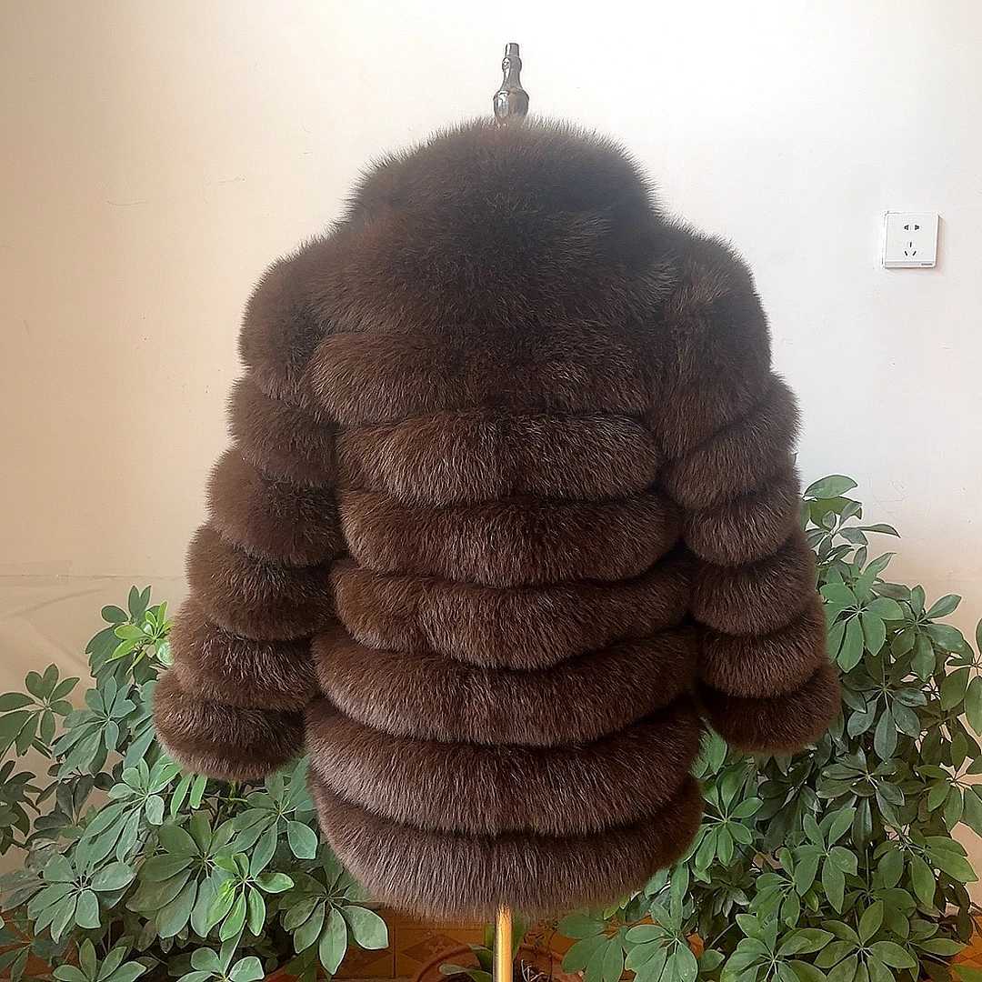 100% New Fast Shipping New Fashion Women Fashion Real Natural Fur Long Coat true fur coat and stylish natural fur jackeXJ241206