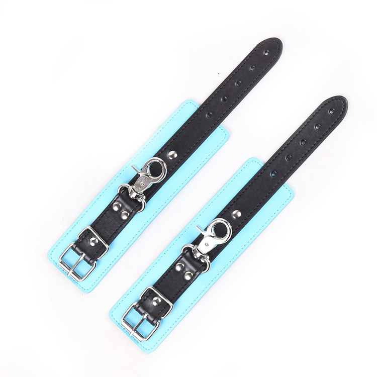 Adult sex products, men's and women's restraints, passion, black and blue hooks, handcuffs, foot cuffs, sex toys, bundling toys