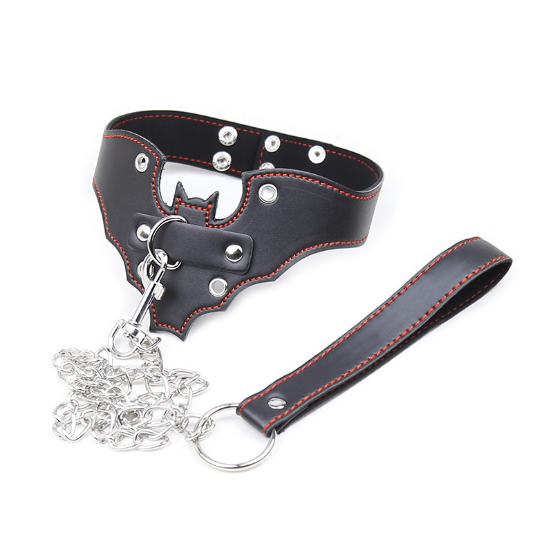 SM Adult Sex Toys Binding Female Sex Toys Neck Cover Leather Collar Pet Slippers Neck Cover