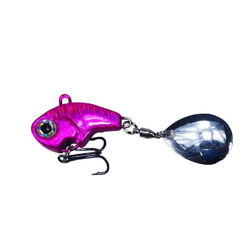 ZE Winter Fishing Lures Artificial Hard Baits Spinner Spoon Lure Wobb Rotating Metal Vib Vibration Bait 7g 10g 14g 21gXJ241128