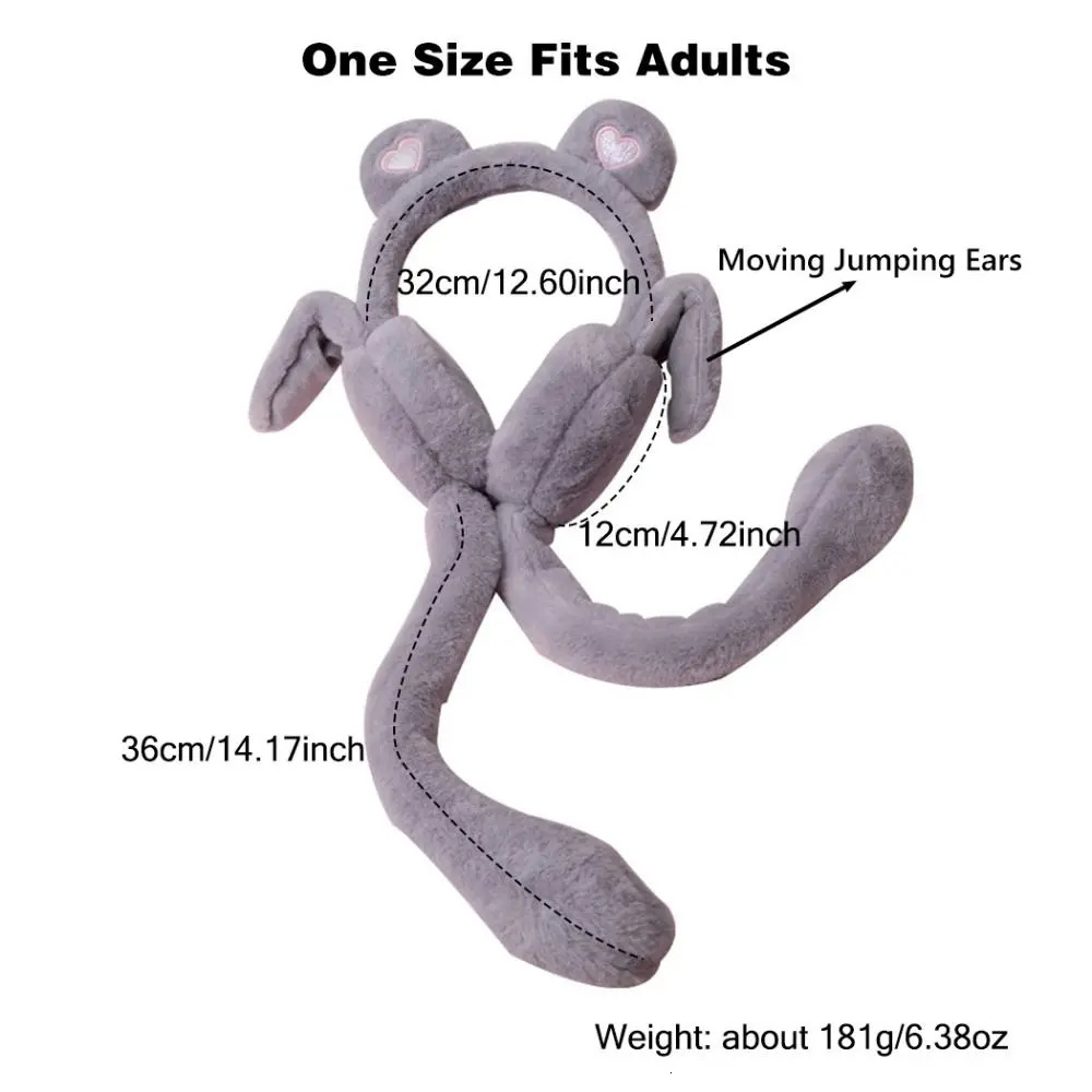 Windproof sports jumping earmuffs winter warm earmuffs heart-shaped earmuffs plush earmuffs 241205