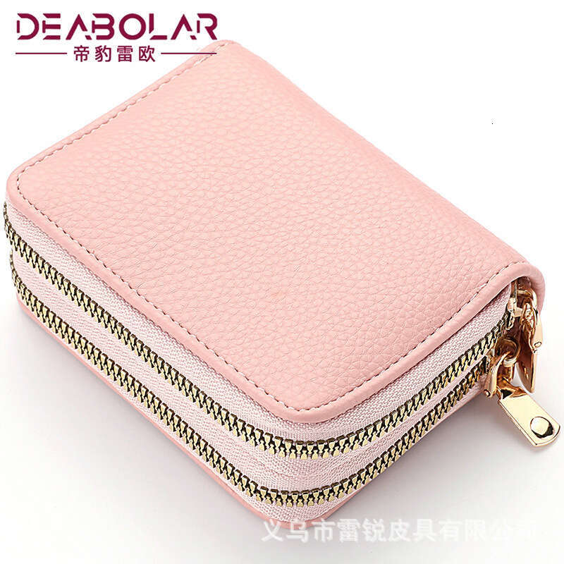 Multi Functional Wholesale New Accordion Bag Double-Layer Zipper Women's Wallet Large Capacity PU Card Holder Fashionable Quality Classic B2