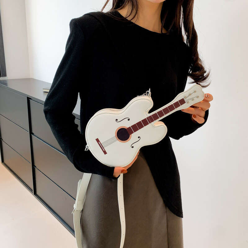 Personalized Guitar For Women, Summer , New Fashionable Crossbody Bag, Internet Celebrity, Explosive Single Shoulder PU Chest Bag B3