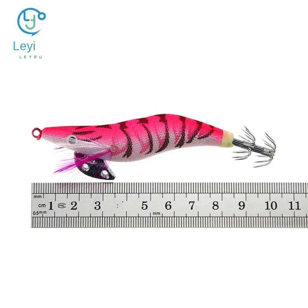5PCS 12g 14.5g 19.9g Fishing Lure Artificial Squid Hook Jigs Noctilucent Squid Cuttfish Jigs Lures Spinneait Wood ShrimpXJ241128