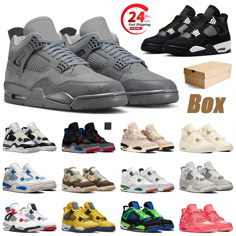 need order one pair contact us Athletic Shoes 4 RM shoes sneakers mens womens wet cement white thunder pure platinum rare sail lightning black cat basketball shoes