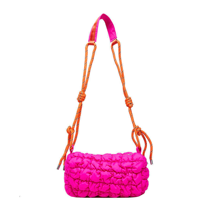 White Ditch Women's Summer High-End New Lightweight Nylon Crossbody Cloud Large Capacity Pillow Bag, Fashionable Quality Classic B3