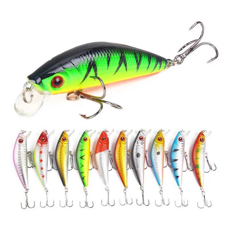 1Pc Minnow Fishing Lure Swim Hard Fishing Bait 7cm 8.5g Artificial Bait Wobbr Crankbait Carp Bass Fishing TackXJ241128